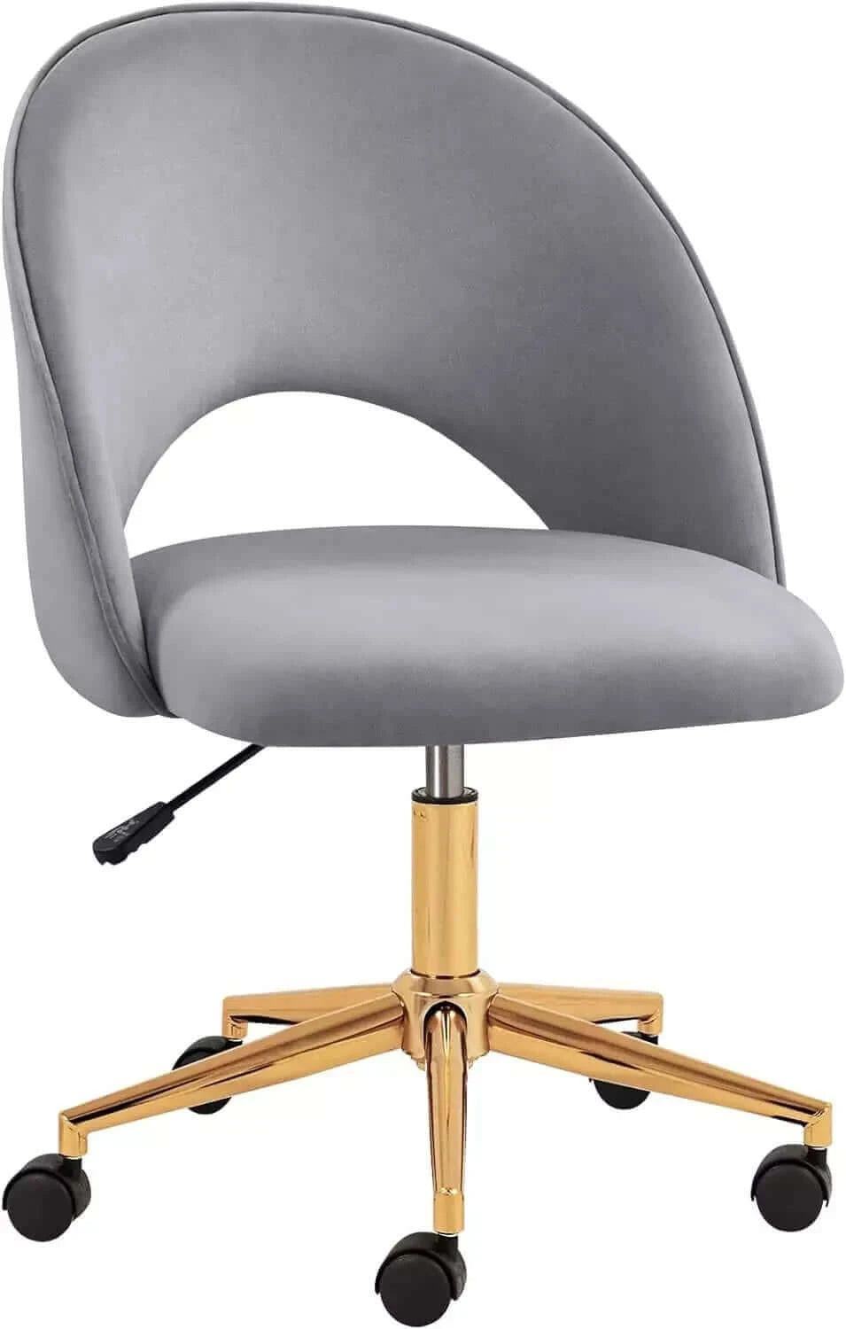 Modern Home Office Chair with Gold Base