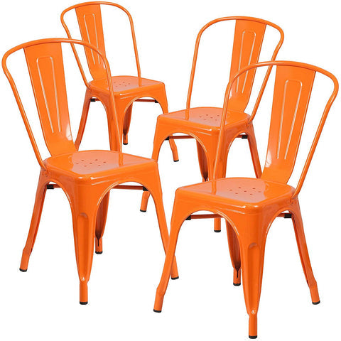 Set of 4 Outdoor Indoor Dining Chairs