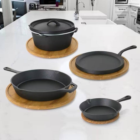 5-Piece Cast Iron Cookware Set: Perfect Cooking Essentials