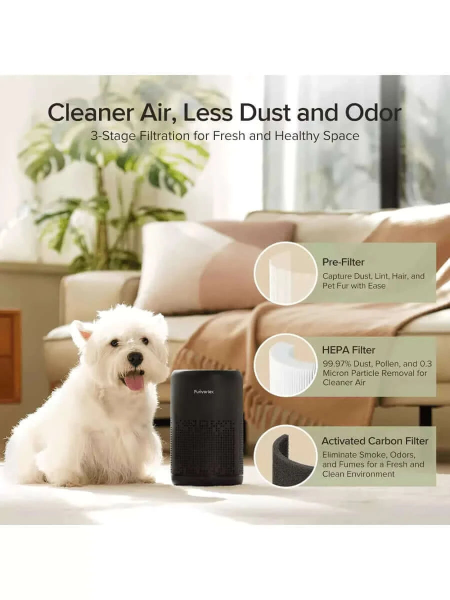 Purivortex HEPA Air Purifier for Bedroom