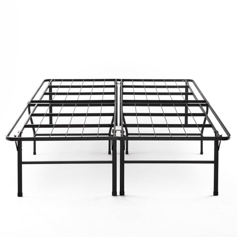 Queen size 18-inch High Rise Folding Metal Platform Bed Frame