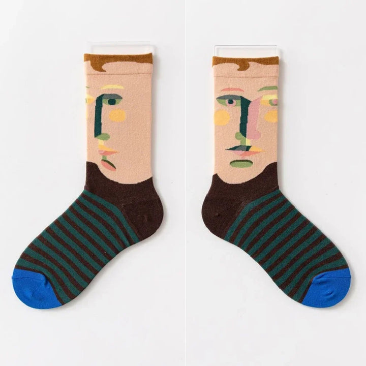 Colorful Vine Graffiti Cotton Socks