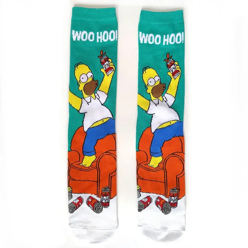 Funny Simpsons Cartoon Socks