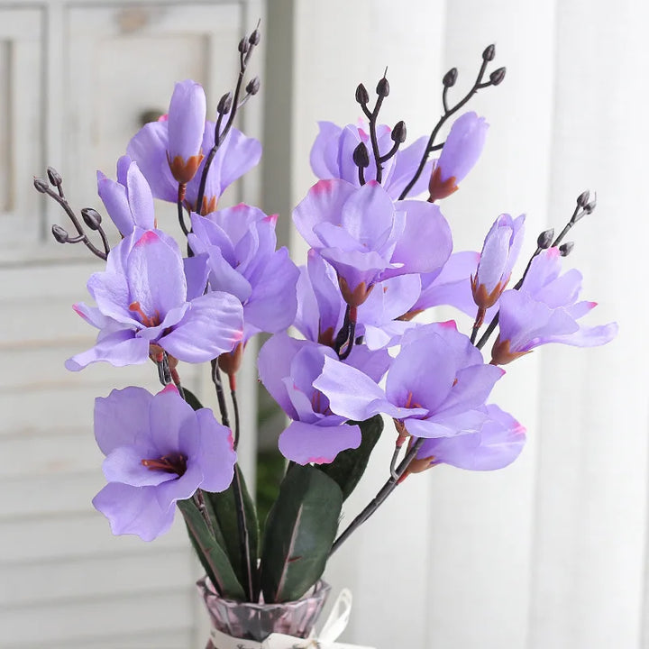 Artificial Magnolia Bouquet - 5 Forks 20 Heads