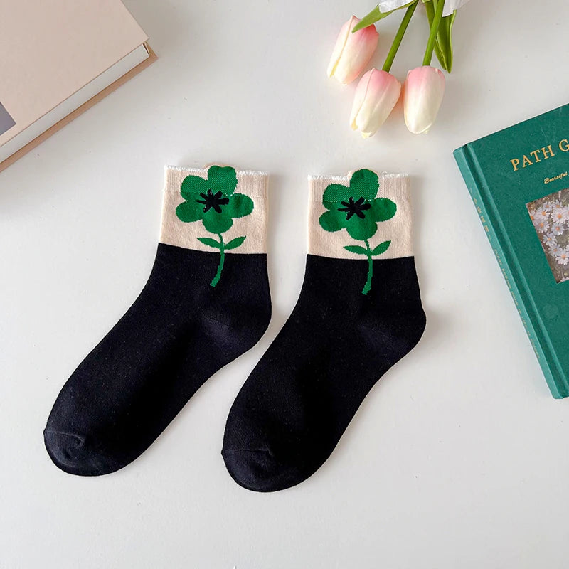 Flower Socks - Breathable Casual Short Socks