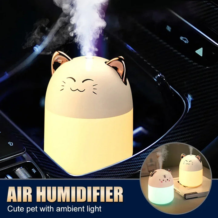 Desktop Humidifier & Aroma Diffuser with Ambient Light