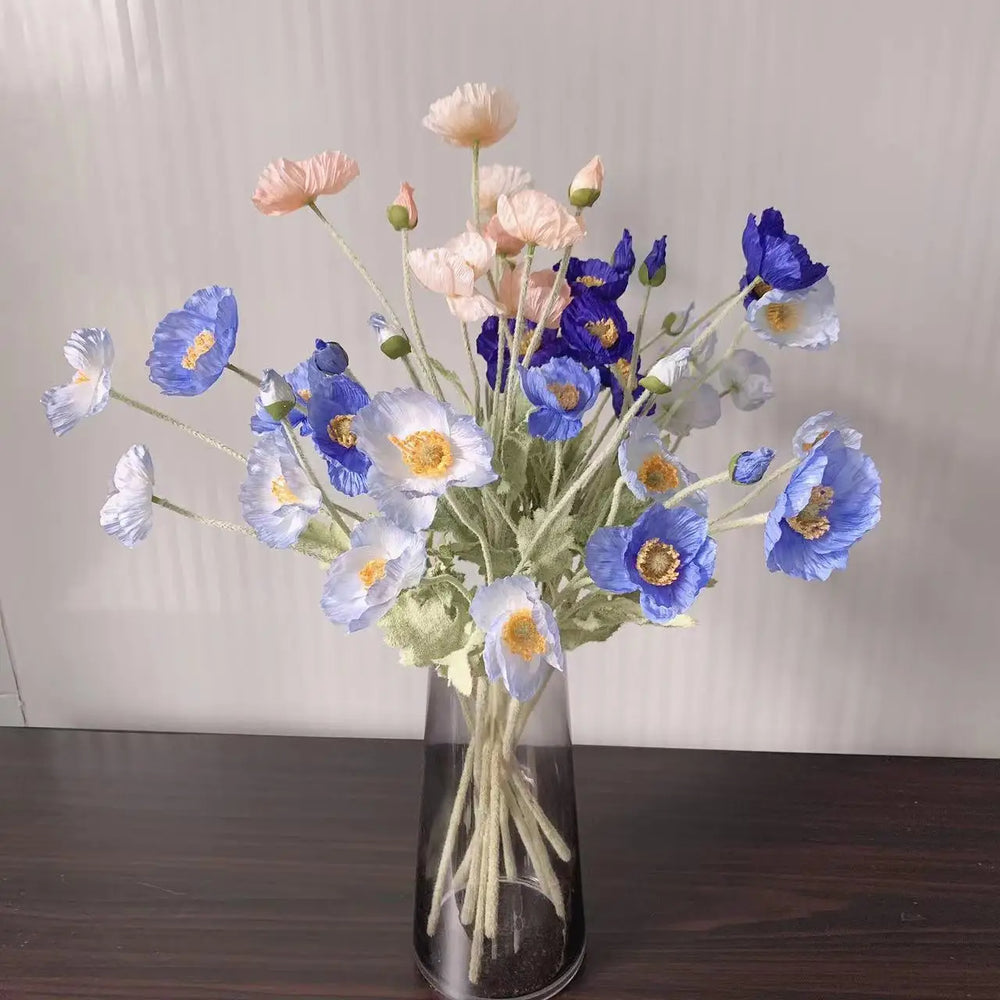 Artificial Poppy Silk Flowers