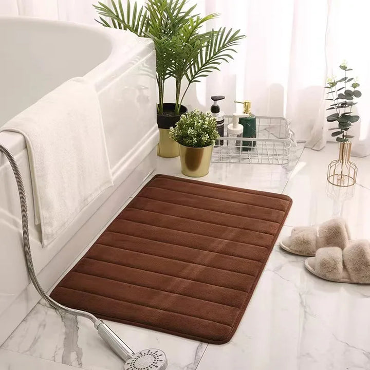 Luxe Cobblestone Bath Mat - Slip-Resistant Comfort