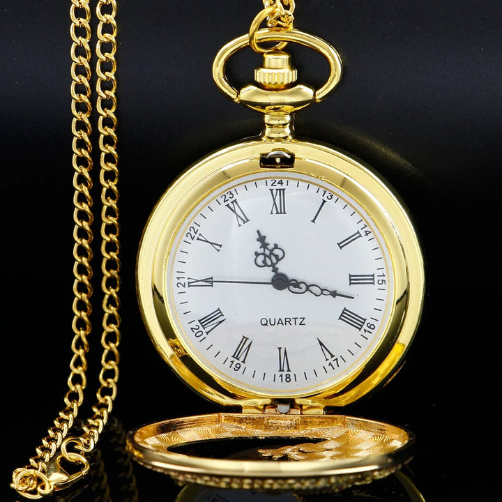 Silver Dragon-Shaped Pocket Watch