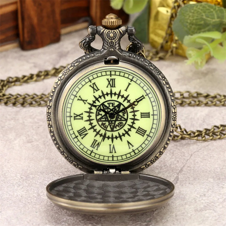 Vintage Kuroshitsuji Black Butler Quartz Pocket Watch