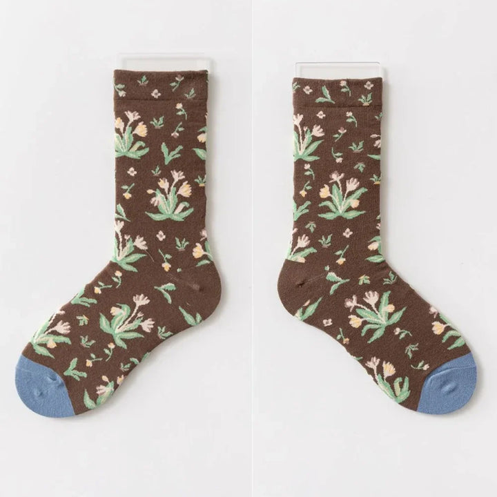 Colorful Vine Graffiti Cotton Socks