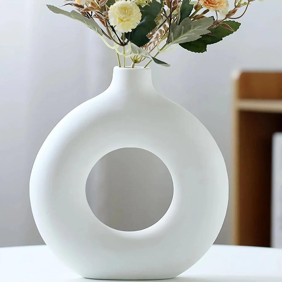 Modern Boho Rounded Ceramic Vase