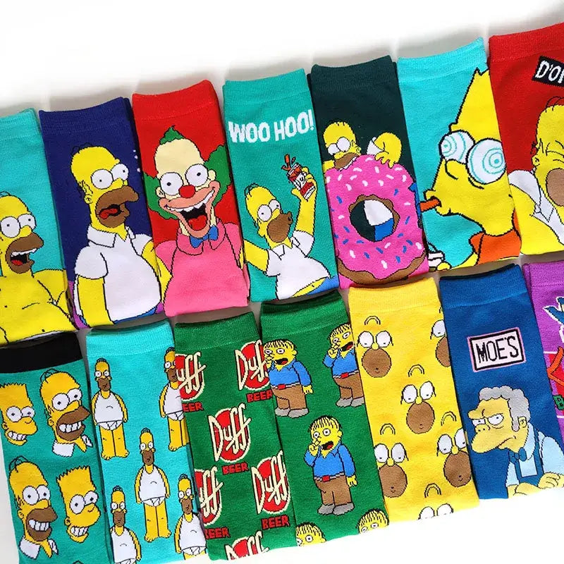 Funny Simpsons Cartoon Socks