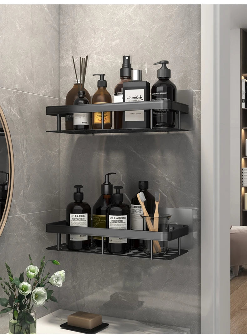 Shelf Organizer: No-Drill Storage Solution for Bathroom Accessories