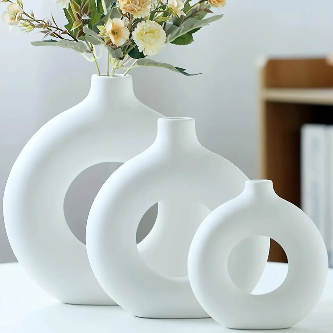 Modern Boho Rounded Ceramic Vase