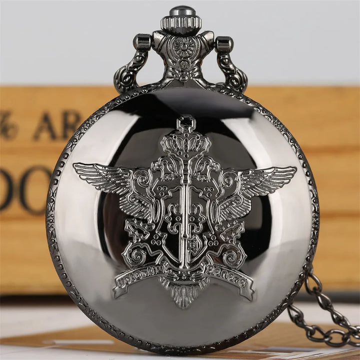 Vintage Kuroshitsuji Black Butler Quartz Pocket Watch