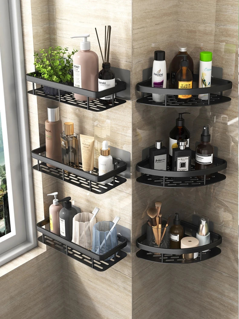 Shelf Organizer: No-Drill Storage Solution for Bathroom Accessories