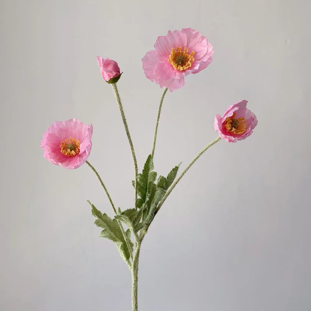 Artificial Poppy Silk Flowers