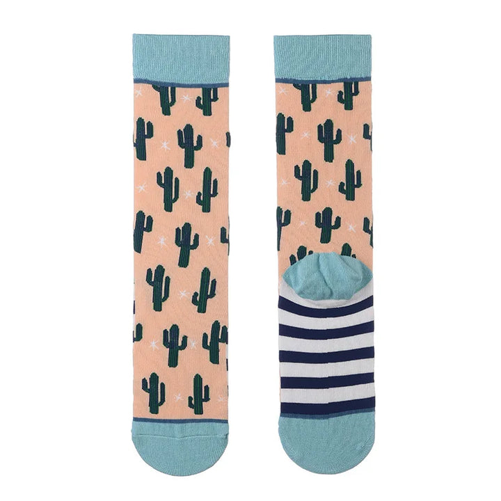 Colorful Cotton Socks - Straight Trendy Socks