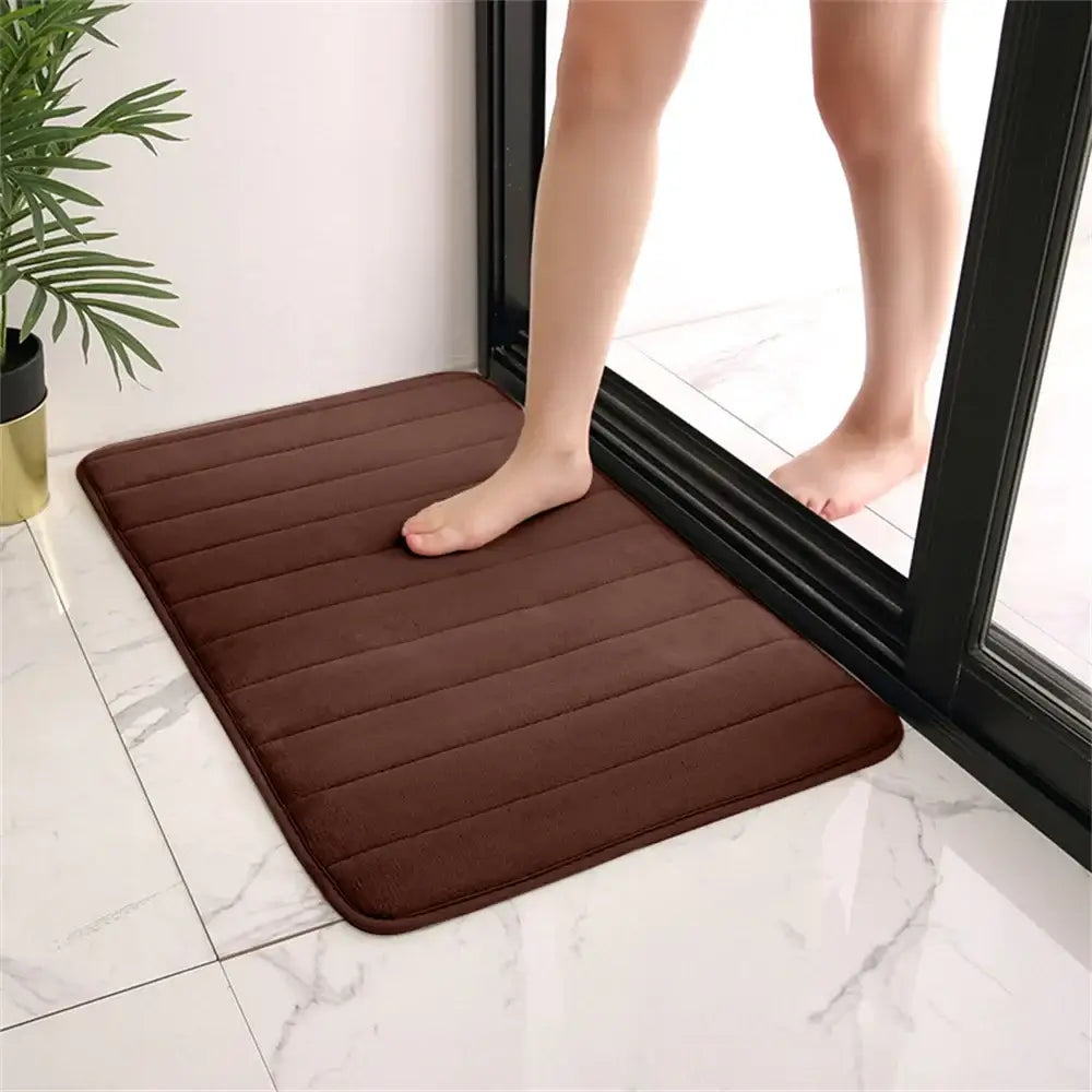 Super Absorbent Non-Slip Bath Mat - Soft Memory Foam Rug