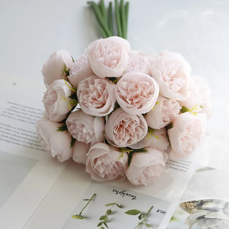 Artificial Peony Silk Bouquet