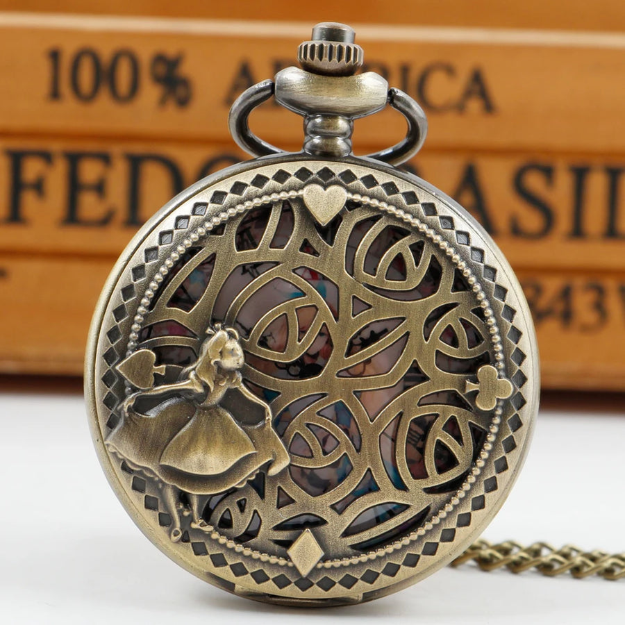 Alice in Wonderland Pocket Watch - Lovely Princess Theme