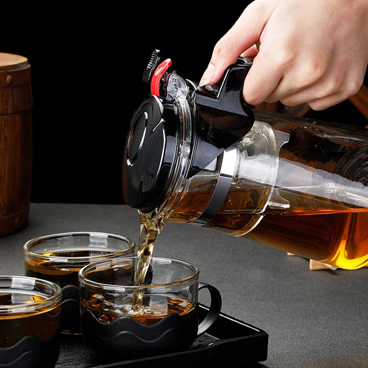 Glass Tea Maker with Infuser - Elegant Kung Fu Set