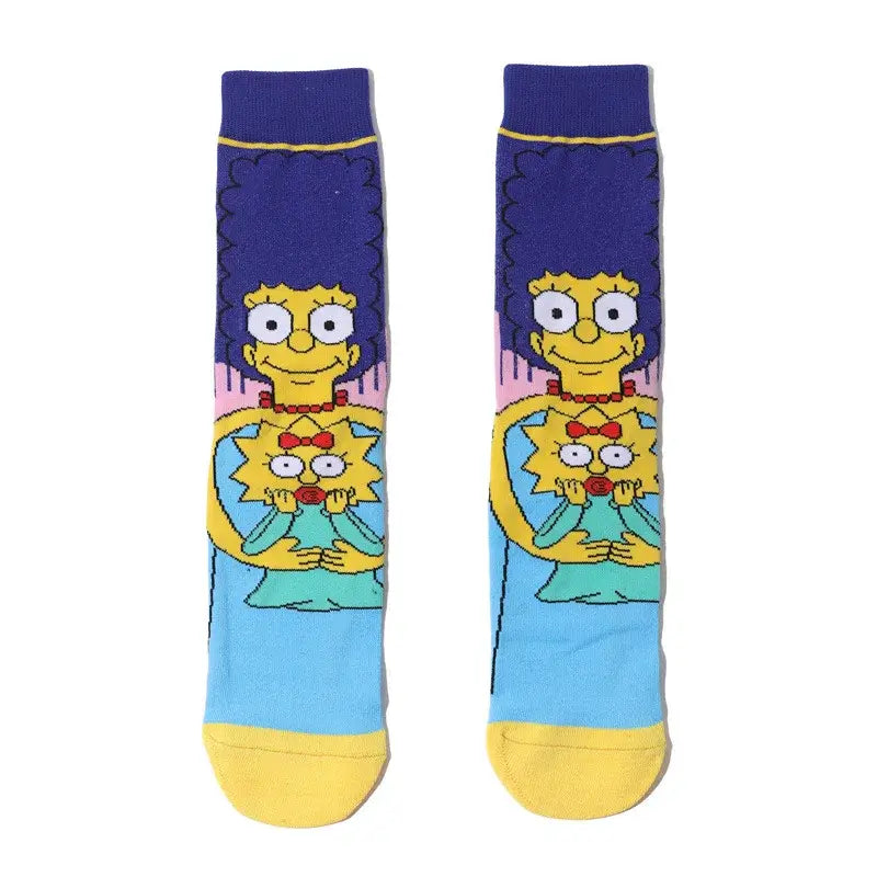 Funny Simpsons Cartoon Socks