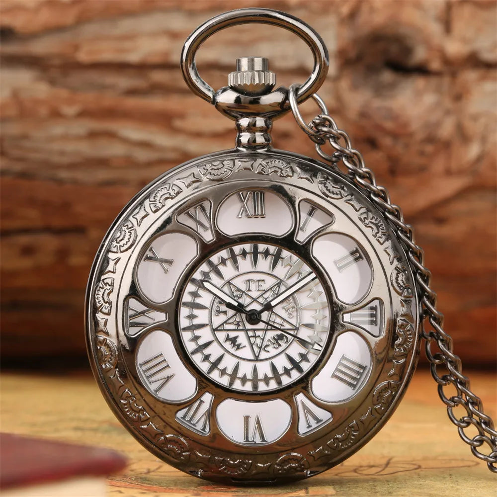 Vintage Kuroshitsuji Black Butler Quartz Pocket Watch