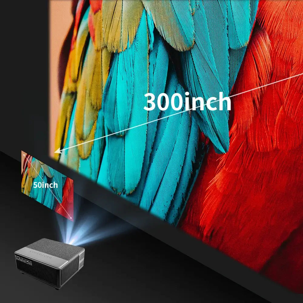 Full HD 1080p Projector with WiFi for Home Theater