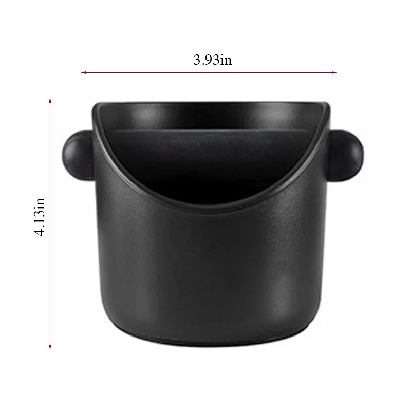 Espresso Knock Box: Shock-Absorbent Coffee Grind Dump Bin