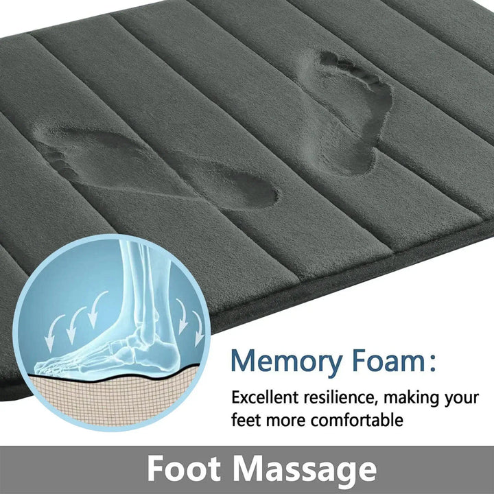 3-Pieces Super Absorbent Memory Foam Bath Set