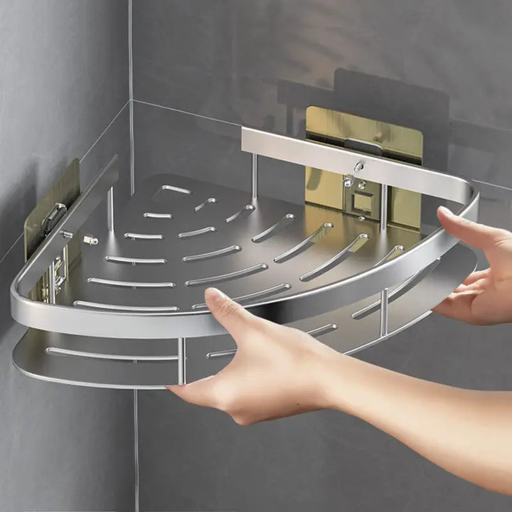 Shelf Organizer: No-Drill Storage Solution for Bathroom Accessories