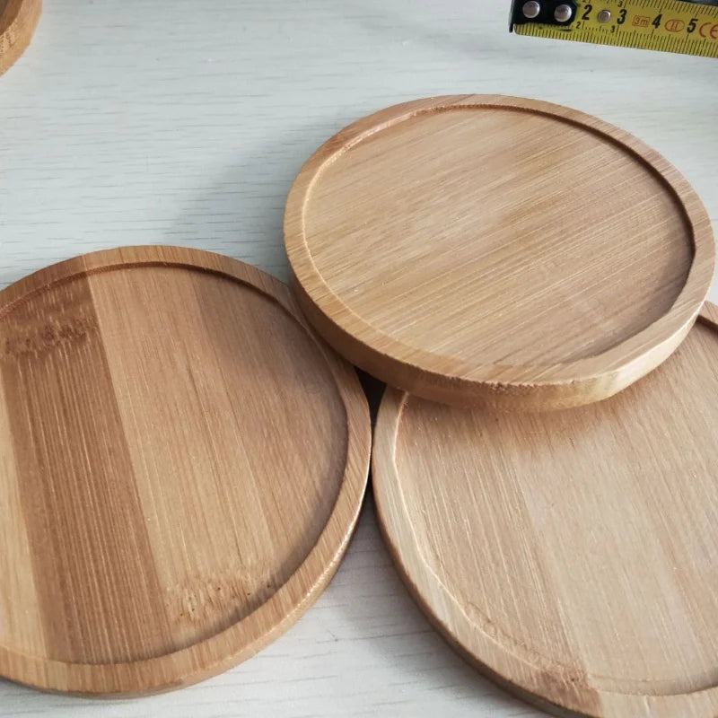 Waterproof Bamboo Coaster Tray