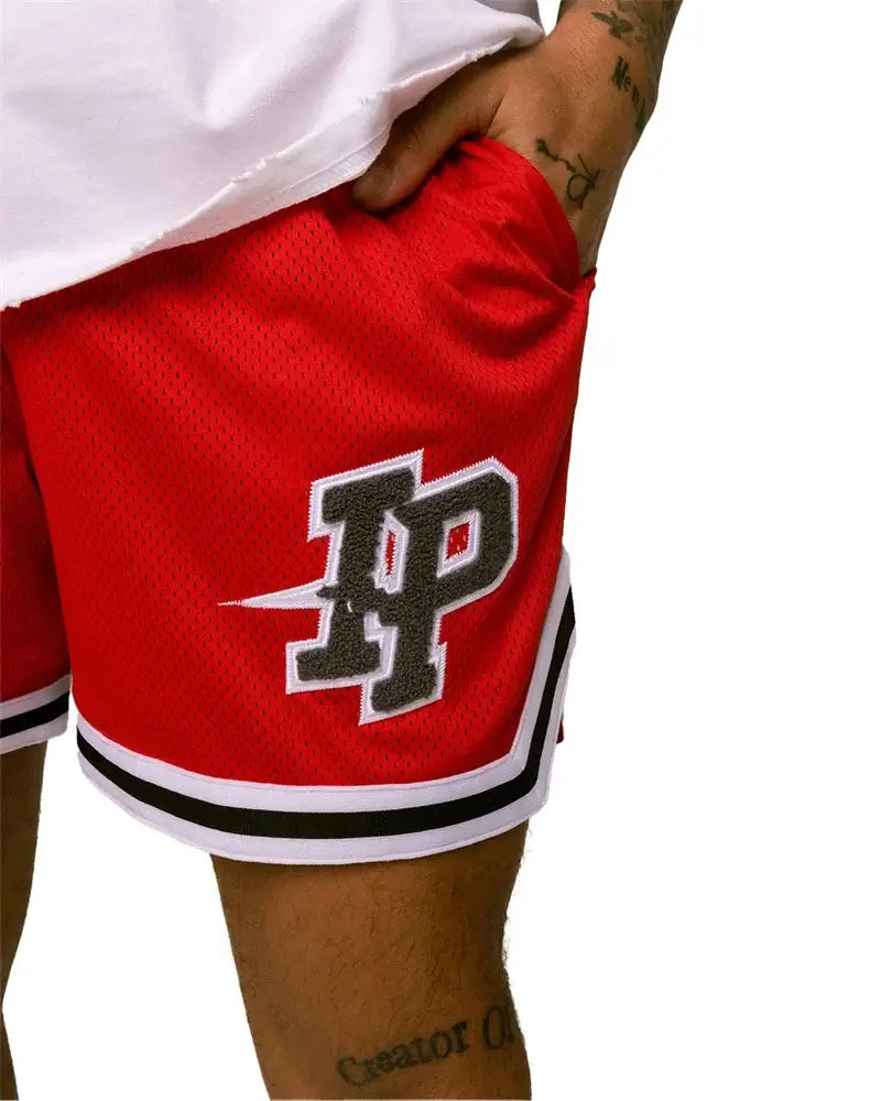 Men's Basketball Shorts with Embroidered Logo