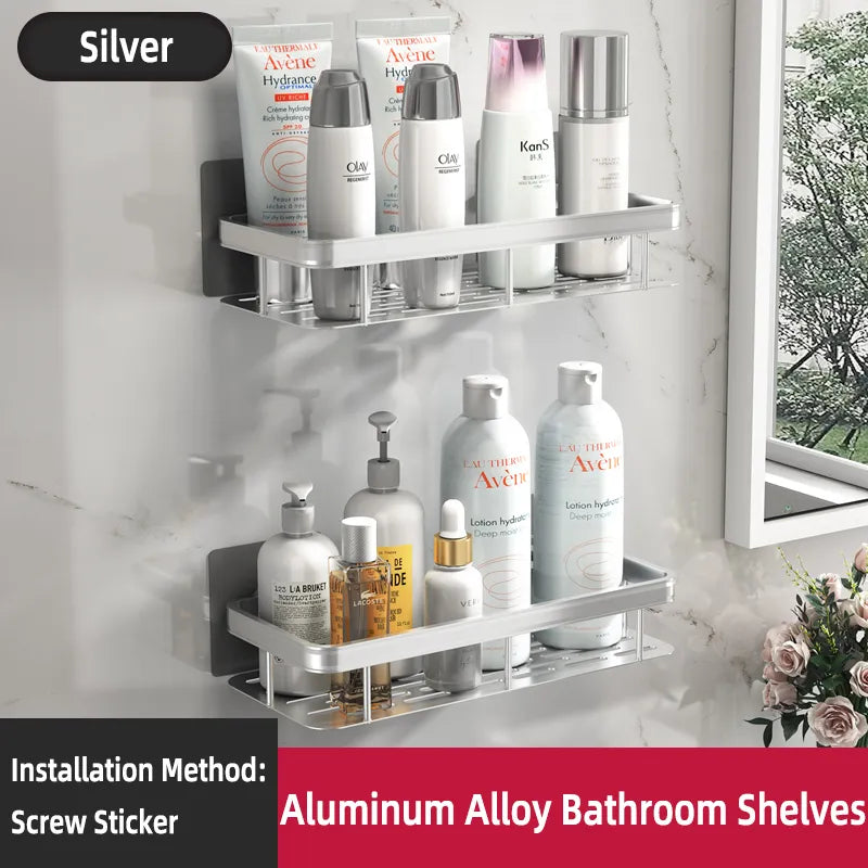 Shelf Organizer: No-Drill Storage Solution for Bathroom Accessories