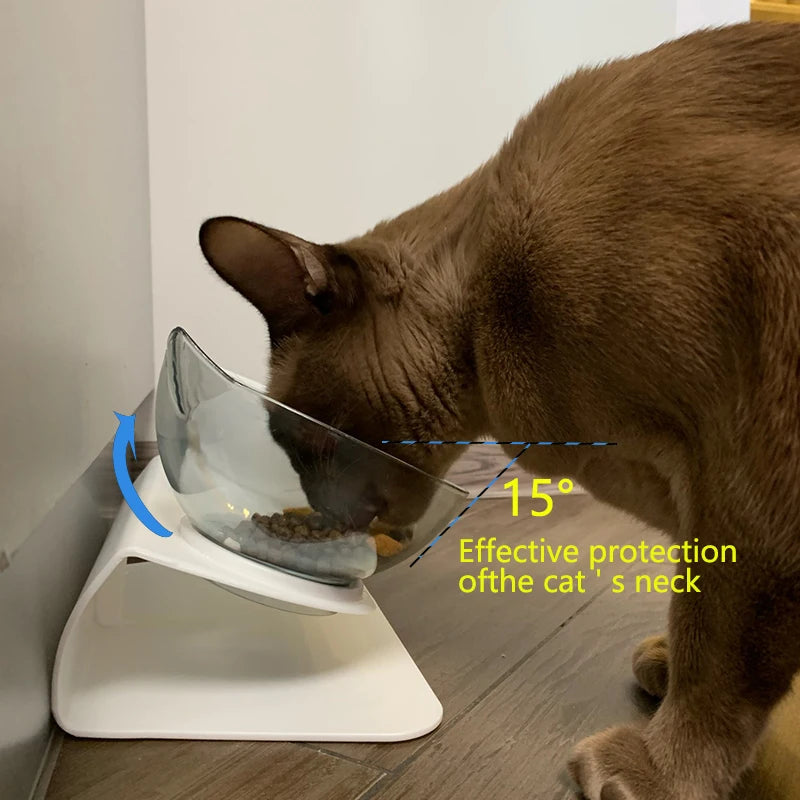 Non-Slip Double Pet Bowl with Stand - for Food and Drink