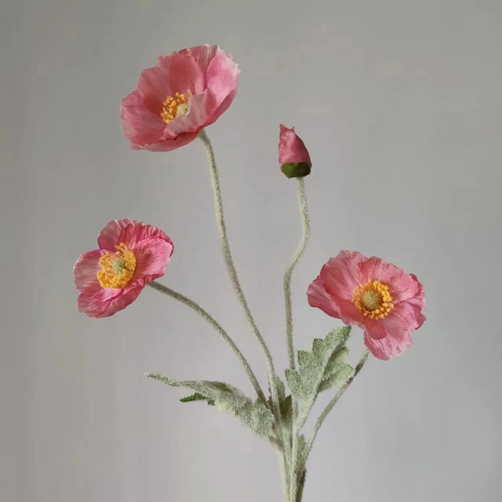 Artificial Poppy Silk Flowers