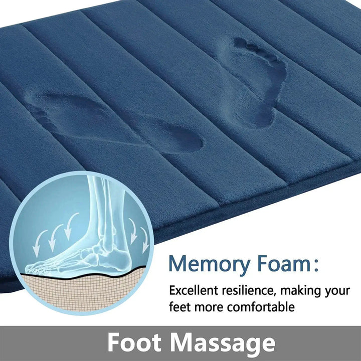 3-Pieces Super Absorbent Memory Foam Bath Set