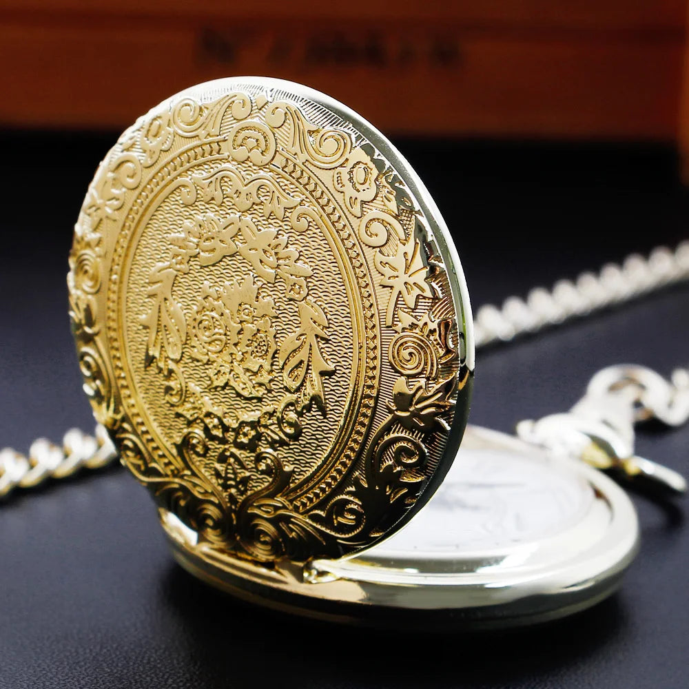 Vintage Gold Pocket Watch - Luxury Unique Gift