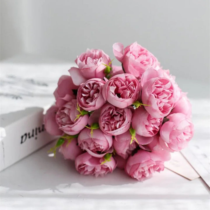 Artificial Peony Silk Bouquet