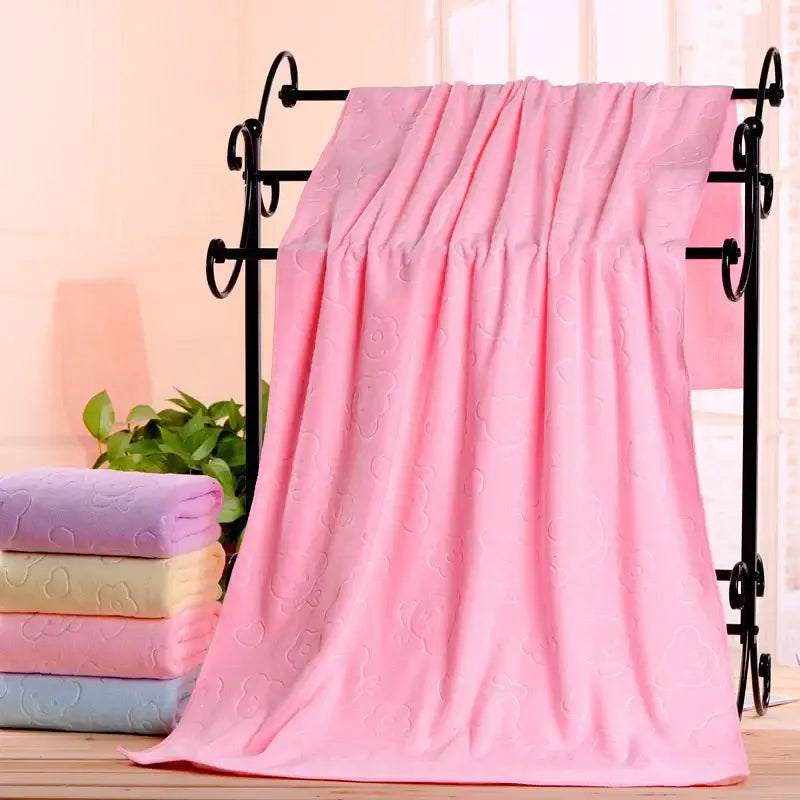 Quick-Dry Large Shower Towel - Soft Microfiber Bathrobe