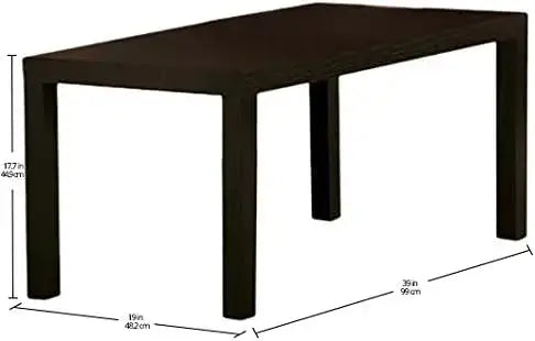 Home Parsons Coffee Table, Espresso