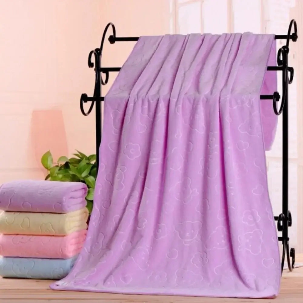 Quick-Dry Large Shower Towel - Soft Microfiber Bathrobe