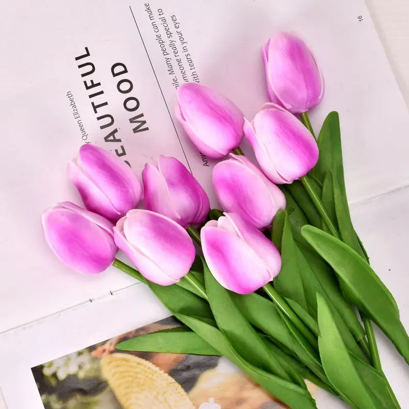 Artificial Tulip PE Foam Bouquet