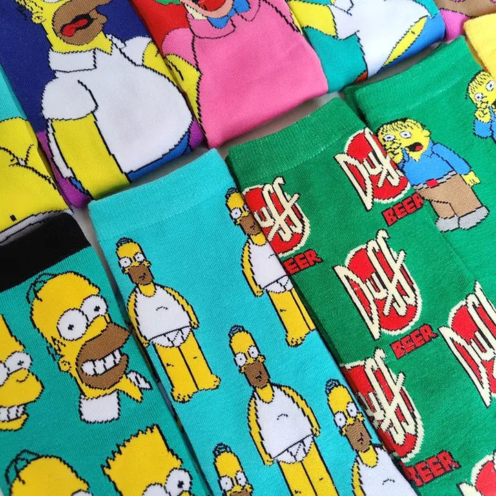 Funny Simpsons Cartoon Socks