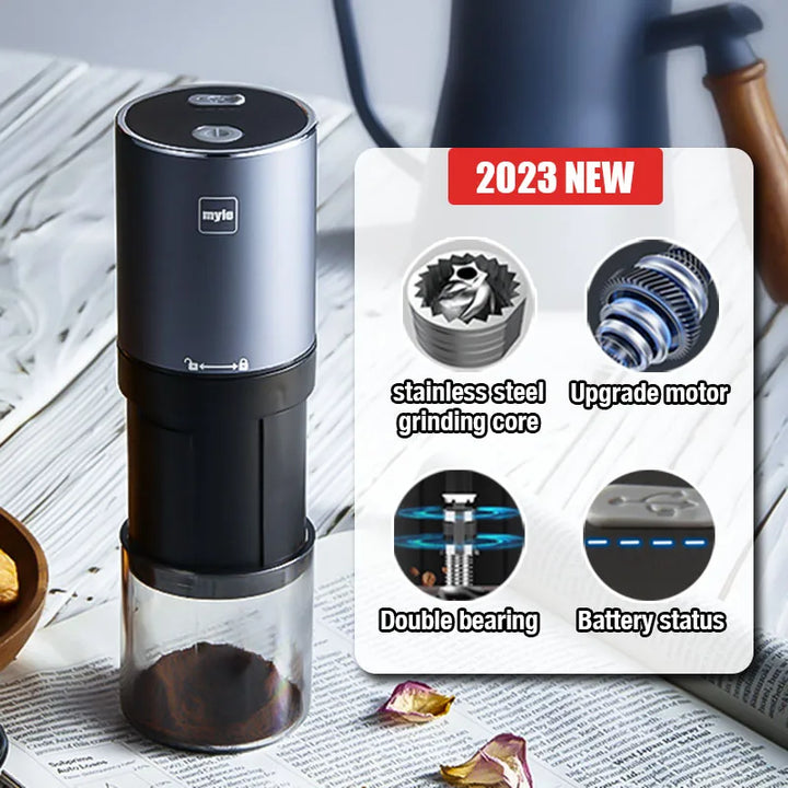 Stainless Steel Mini Portable Electric Coffee Grinder