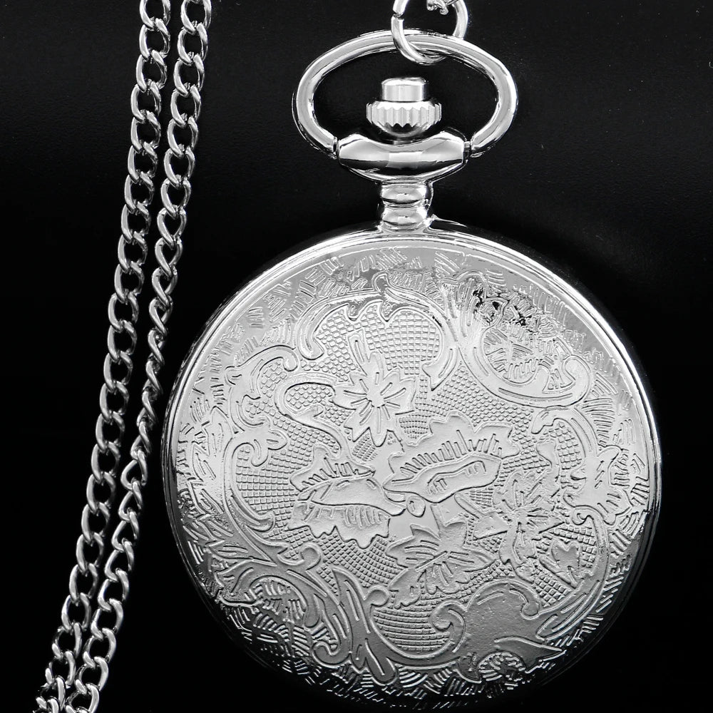 Silver Dragon-Shaped Pocket Watch