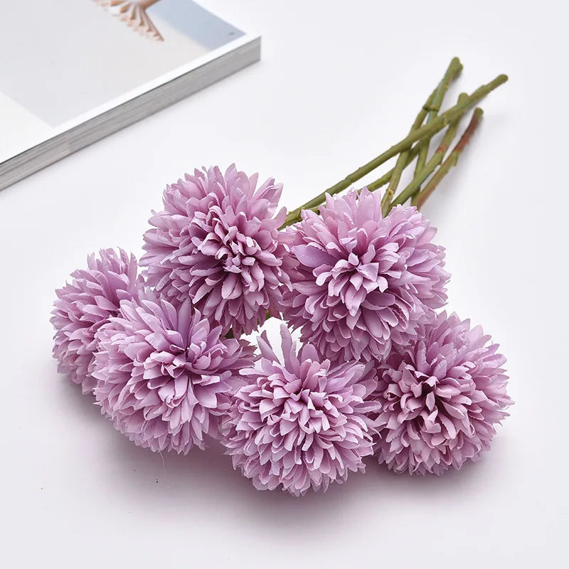 Artificial Chrysanthemum Dandelion Ball Flower