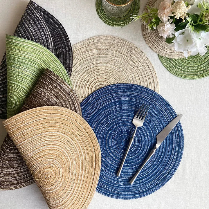 Elegant Ramie Linen Placemats for Dining | Home Decor